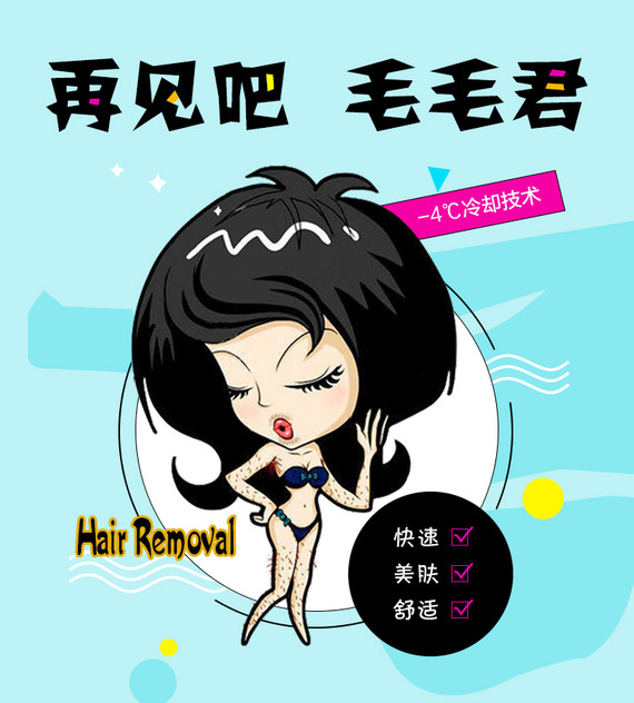 【激光脱毛】【脱腋毛/唇毛5次年卡】进口莱茜儿脱毛 冰爽舒适 不伤