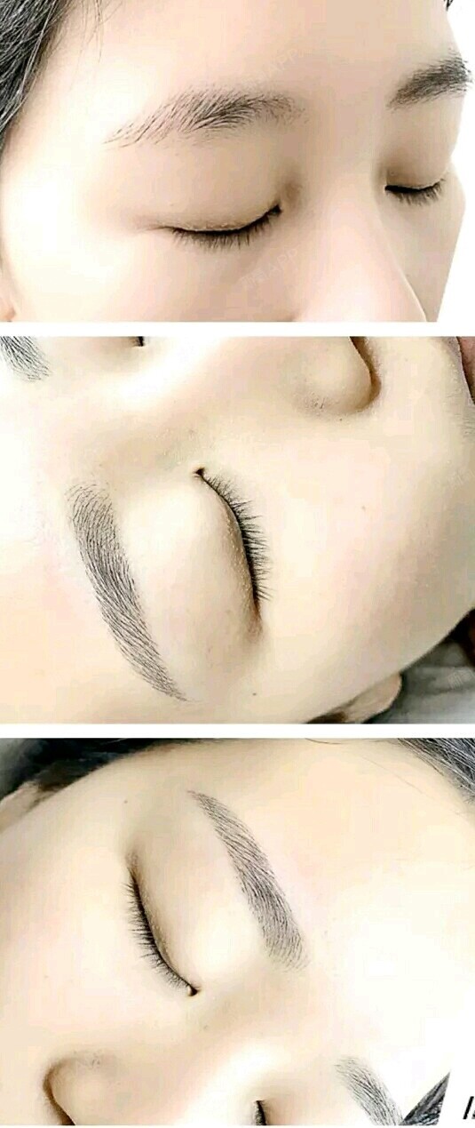 纹的仿生眉,很自然,介绍闺蜜来