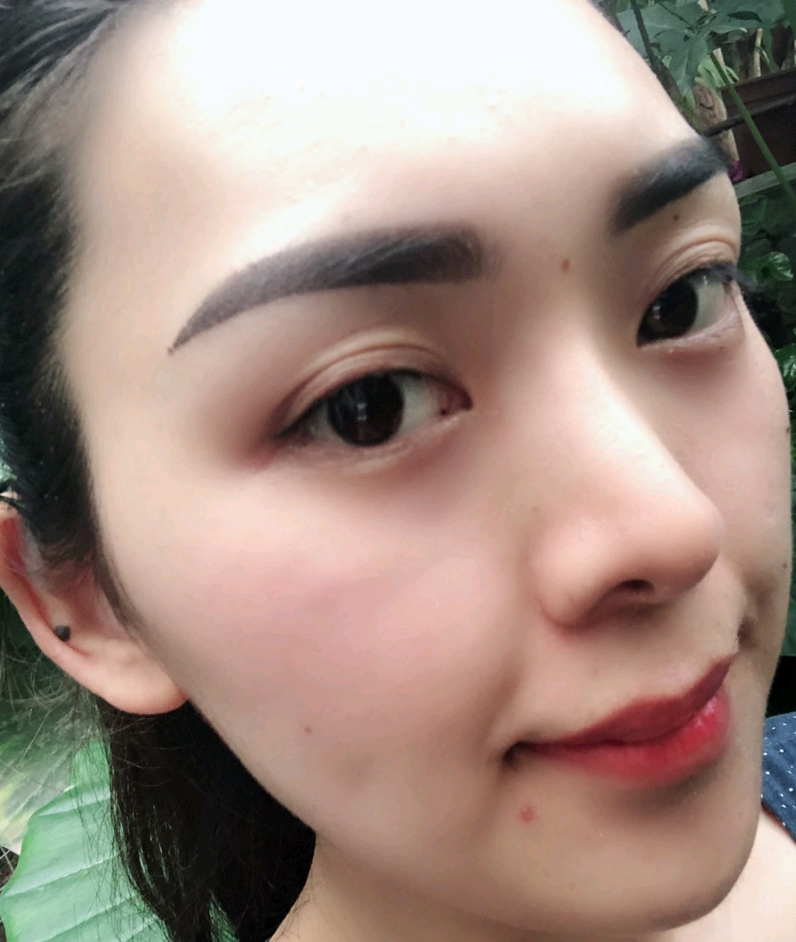 半永久美瞳线第5天