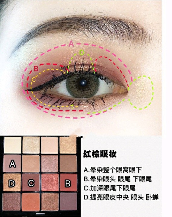 nyx16色眼影8种详细超强画法合集 新手必学