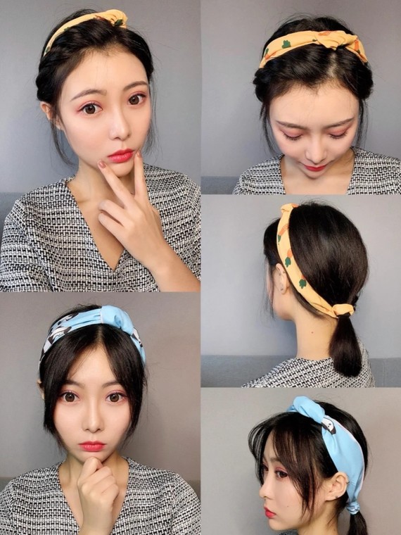 显嫩少女必备|十四种发带系法教程
