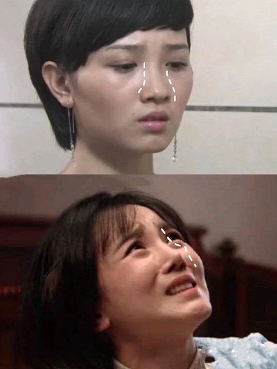 陈小纭并不是一直都这么好看的,她出道后出演的第一部电视剧《夺爱》