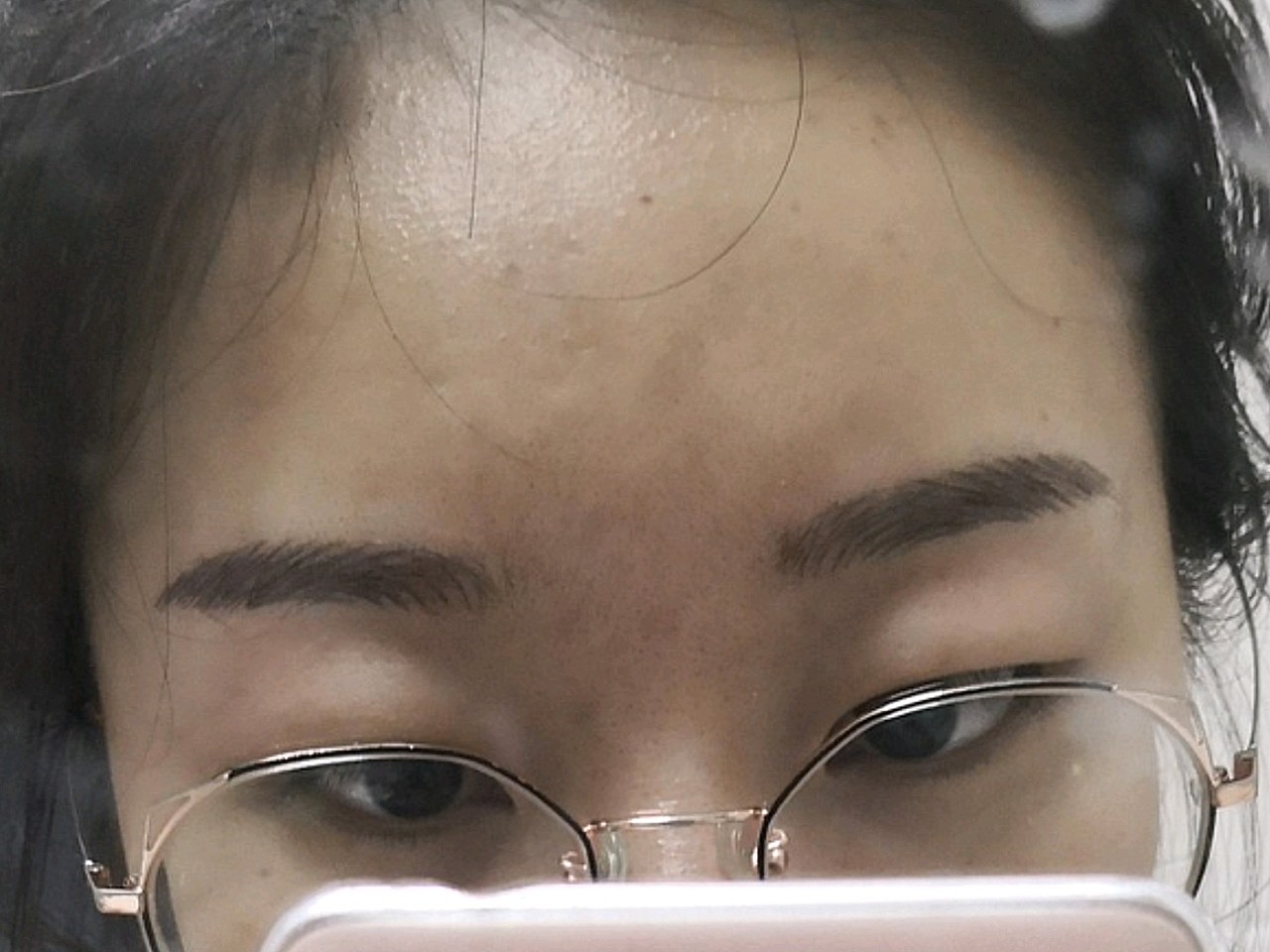 纹眉毛第一天挺自然满意