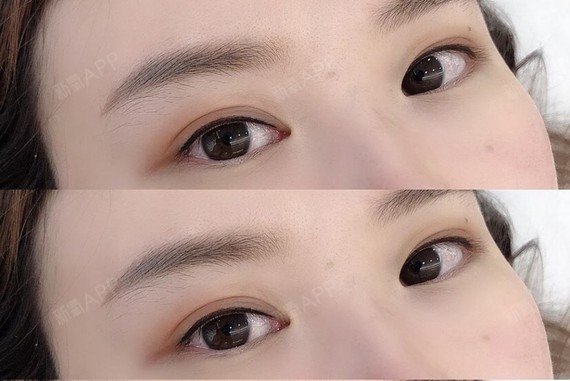今天过来补色,之前美瞳线是她们家做的,我都忘