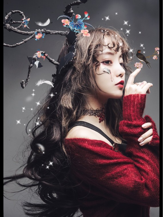 万圣节妆容黑森林女巫