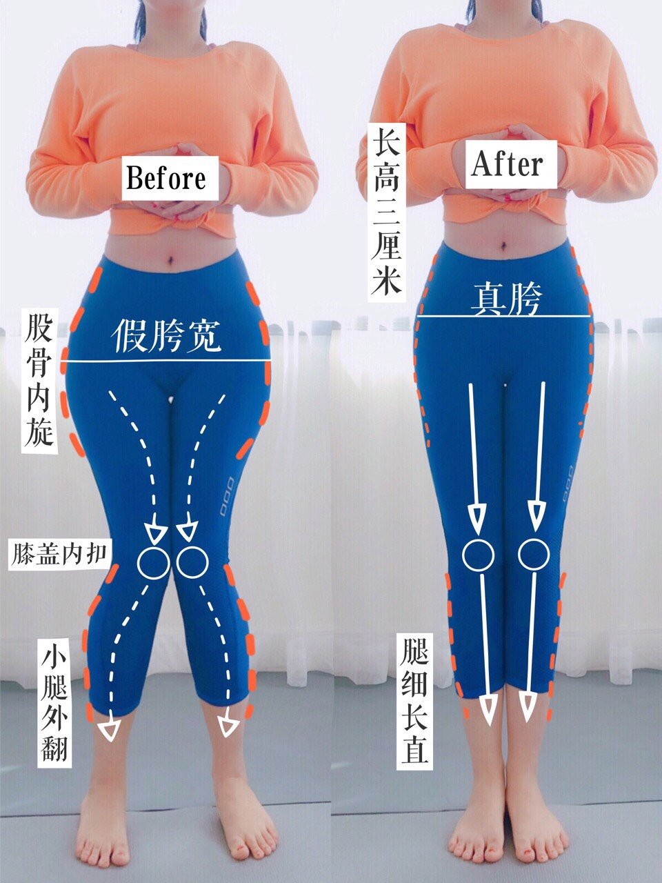 每天3分钟!X女生变细长直!圈子胯感觉长_型腿韩版运动鞋少女图片