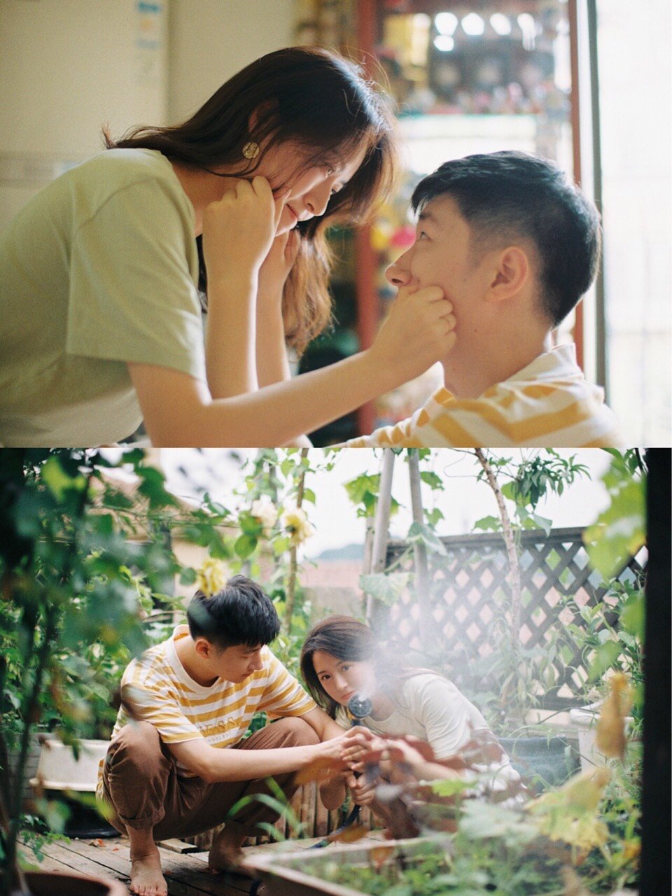 情侣胶片写真恋爱十年第一次一起拍写真啦