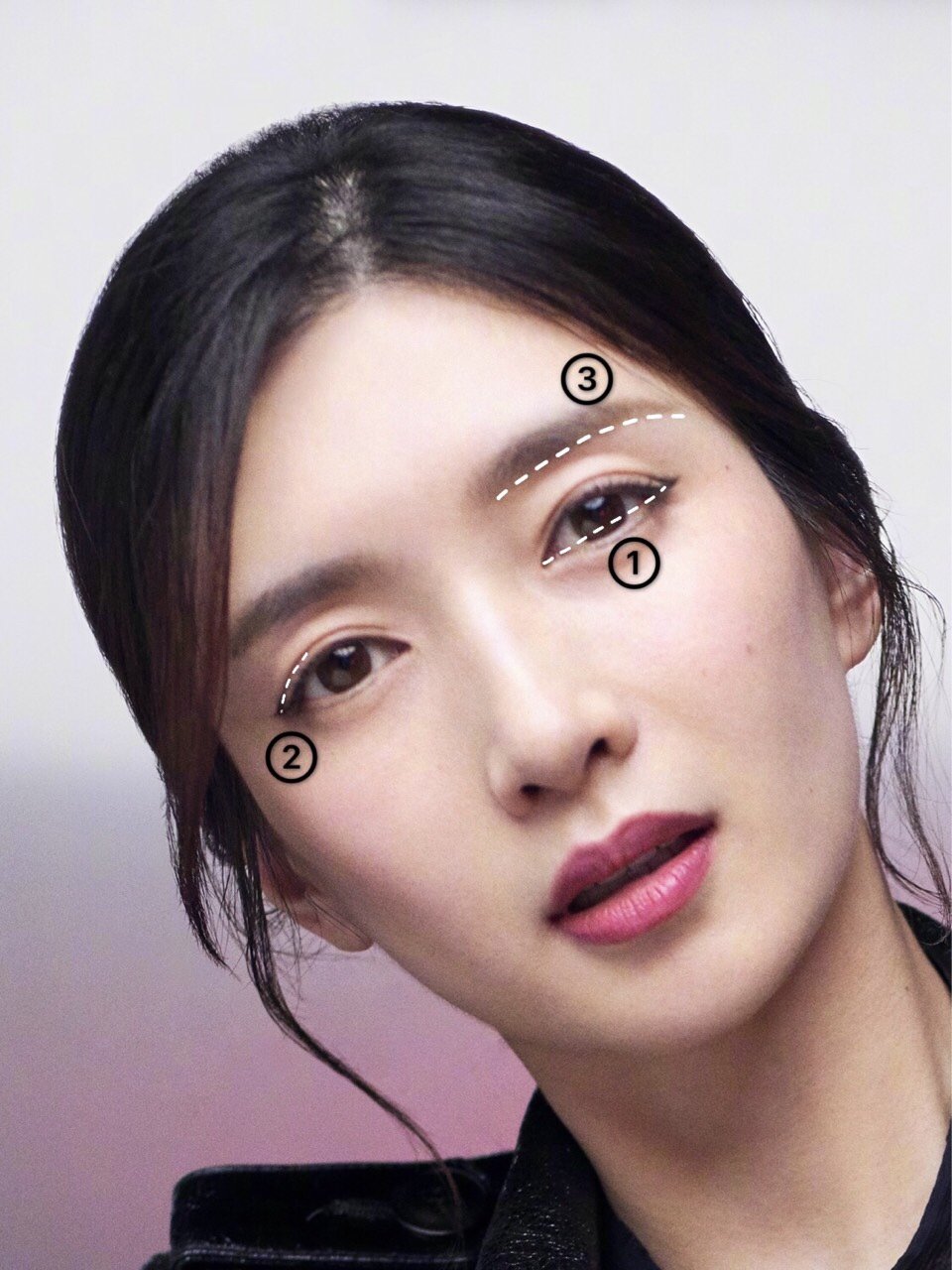 我们来看图2,眼部就可以看出几个问题①内外眼角呈平行直线②眼角