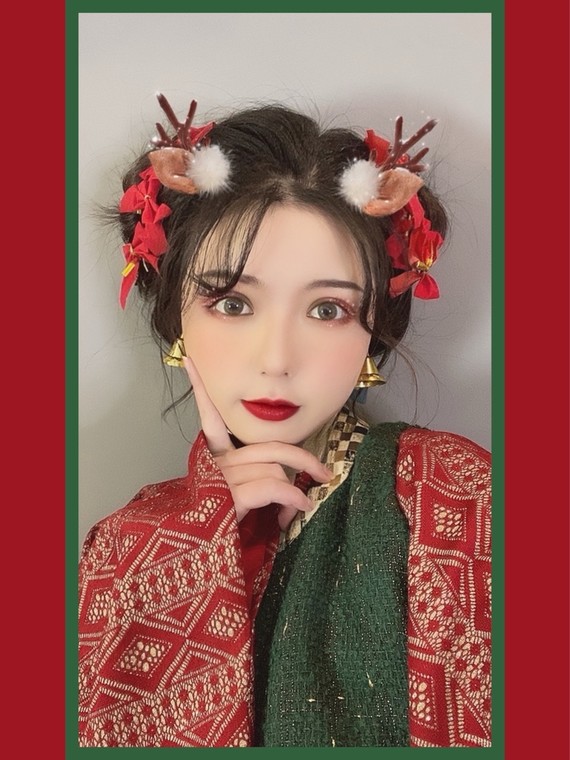 78嘉鱼分享|qiao特别的圣诞妆容90圣诞抢不到小鹿