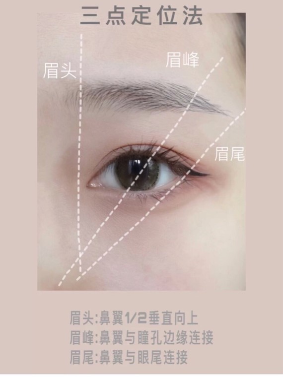 画眉教程|新手必看的六种脸型搭配的眉毛