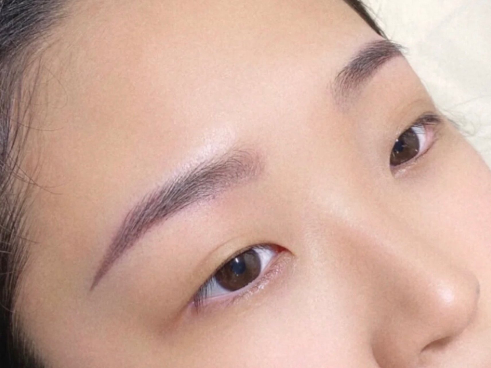 可以的眉毛纹完很好看自然,结痂已经脱落,看上去十分_圈子-新氧美容