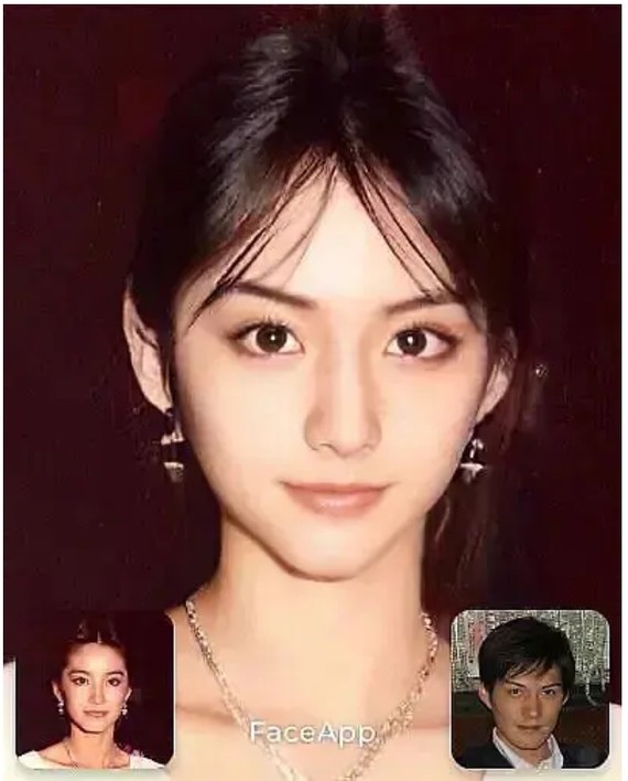 神颜安利|用严宽的建模脸和女明星的脸合成的女孩子也
