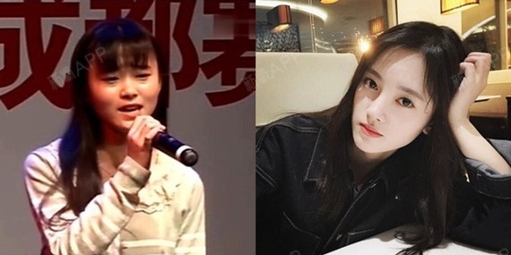 鞠婧祎出道前照片曝光 整容前后判若两人