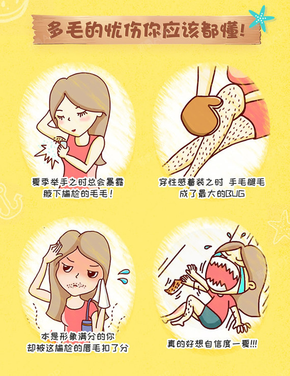 【激光脱毛】脱手脚毛 6次 ,【无痛冰点脱毛@脱光才凉爽】全身温和