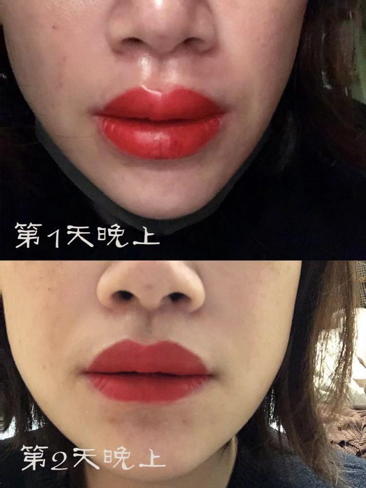 半永久纹唇第8天