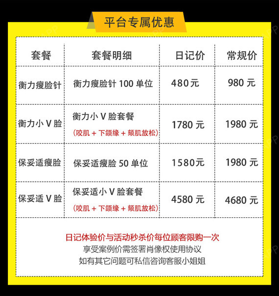 商品详情 项目价格表 项目名称项目组合医生/级别新氧价 衡力瘦脸针