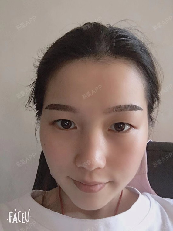 纹眉第一天目前的效果还很满意的
