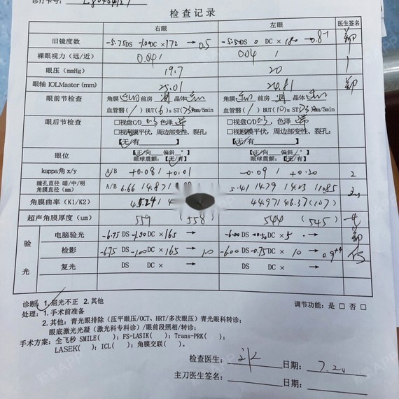 近视激光手术的术前检查,真的非常简单 首先关注中山大学中山眼科中心