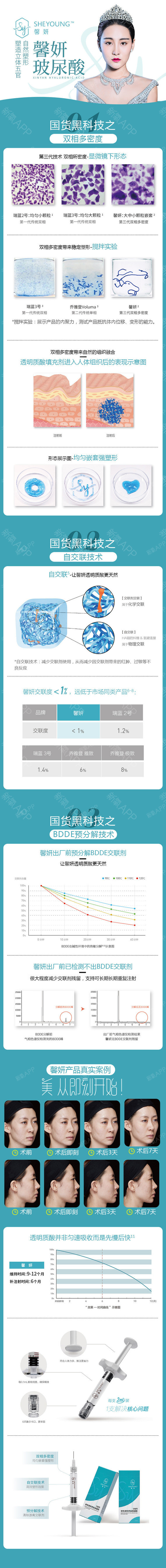 【玻尿酸】馨妍 馨妍玻尿酸 2ml ,馨妍玻尿酸 高效自然塑形,塑造立体