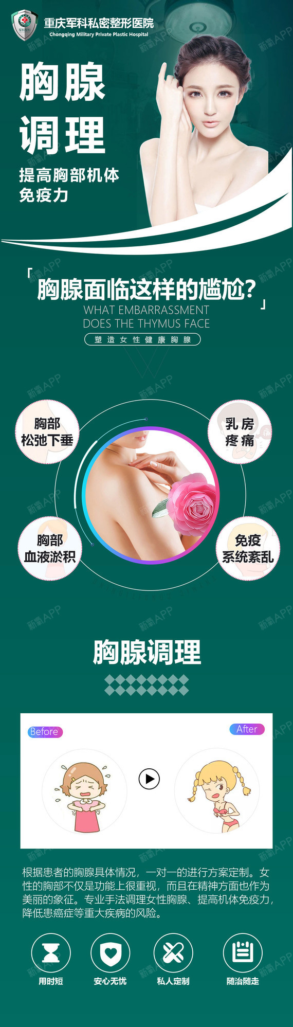 【美胸护理】【私密护理】【胸腺调理】【乳腺疏通】专业手法 仪器