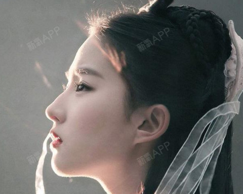 刘亦菲的驼峰鼻没成为她脸上的bug反而成为了她美貌的一个特色,很大
