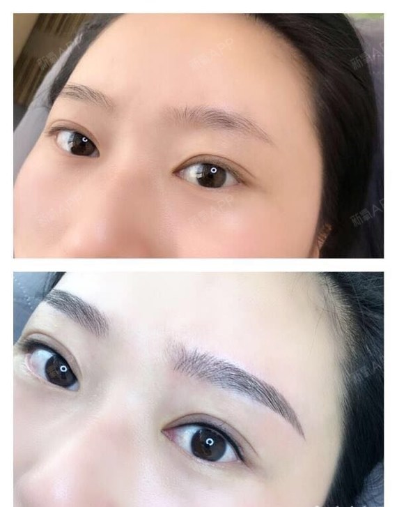 重点是审美不错,给我设计的眉形确实可以. 以前一直觉得纹眉