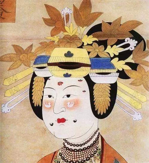 鸟靥——敦煌榆林窟壁画《五代女供养人》  临摹
