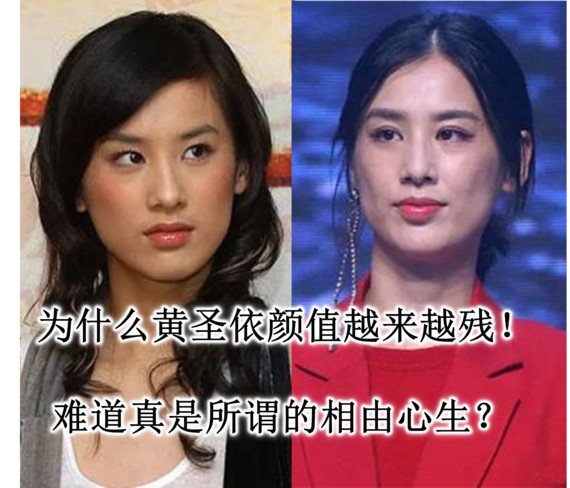 为什么黄圣依的颜值越来越残难道真是所谓的相由心生
