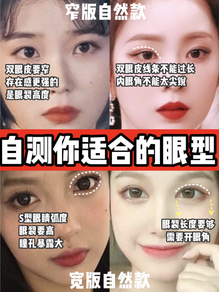 【测一测】你适合什么眼型宽窄双眼皮审美要点