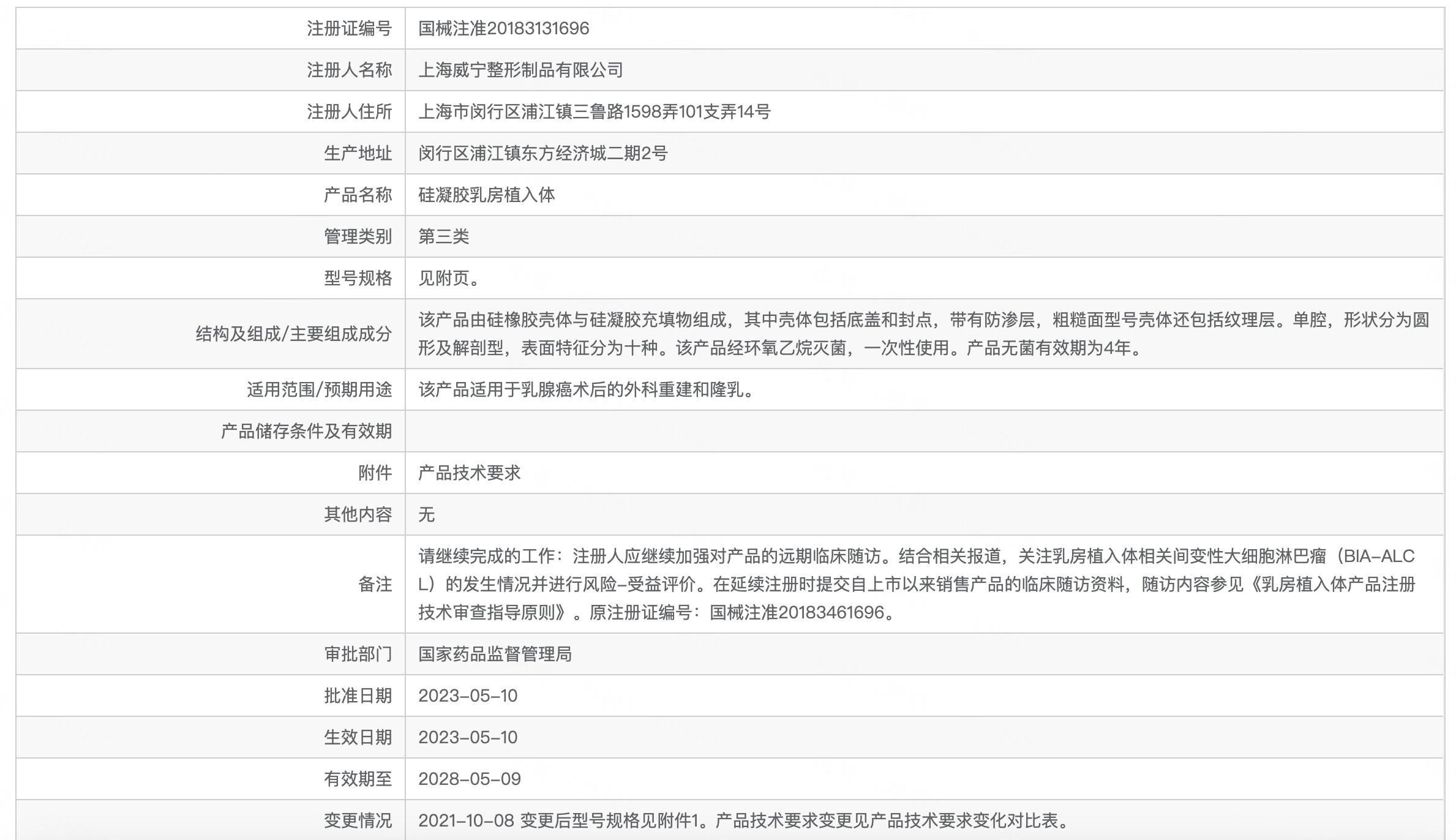 蜜桃魔滴硅凝胶乳房植入体