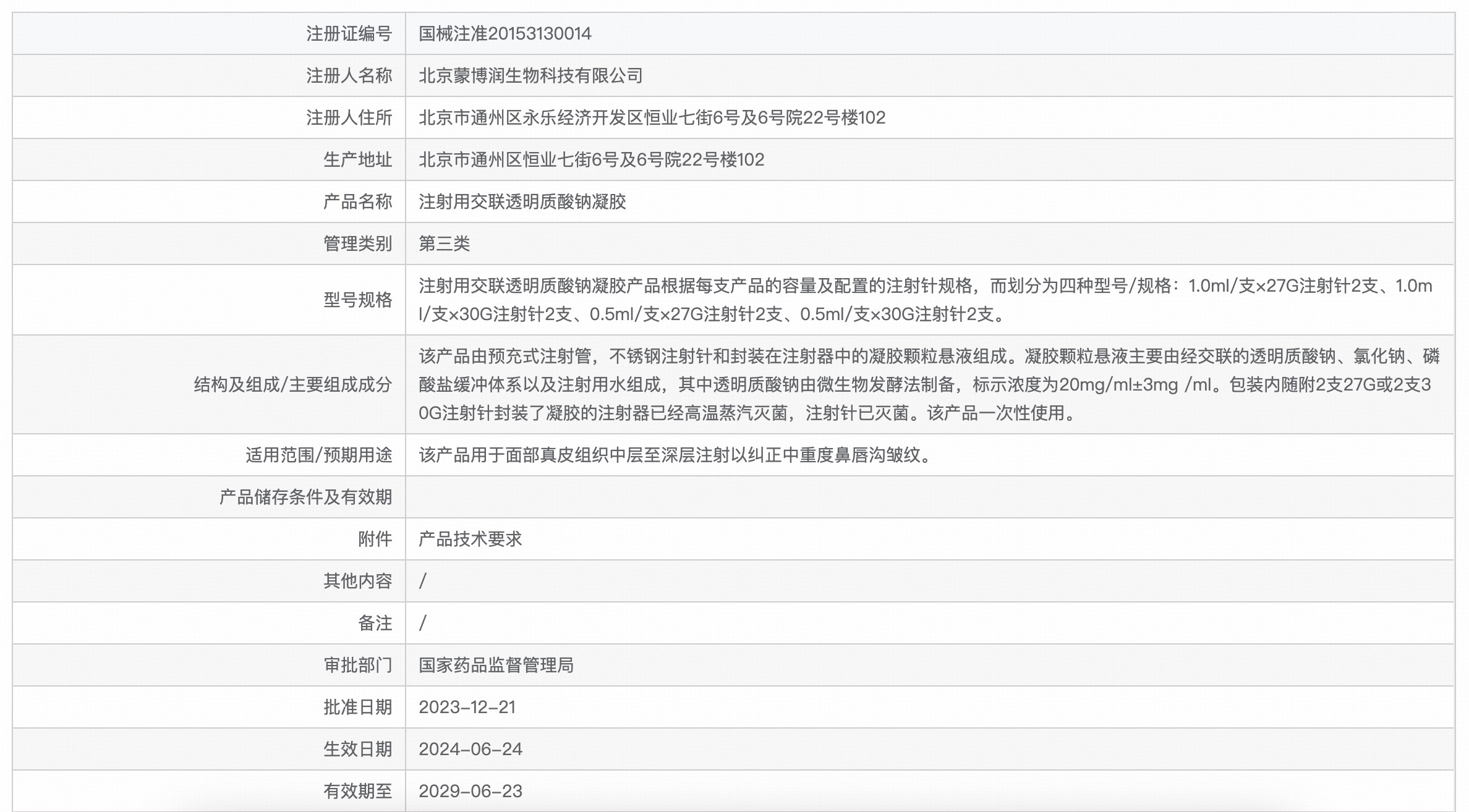 摩力女王注射用交联透明质酸钠凝胶