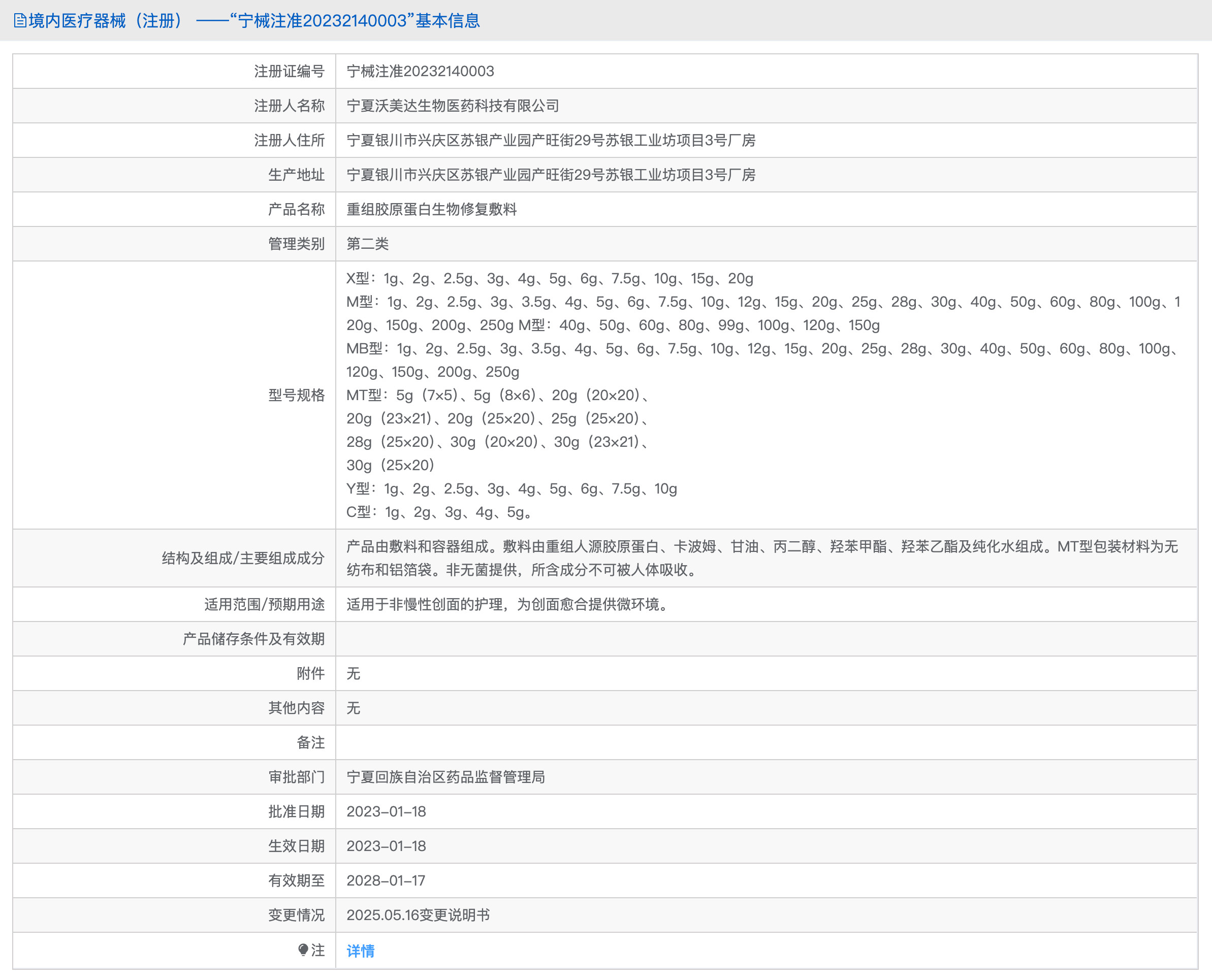 FO重组胶原蛋白生物修复敷料