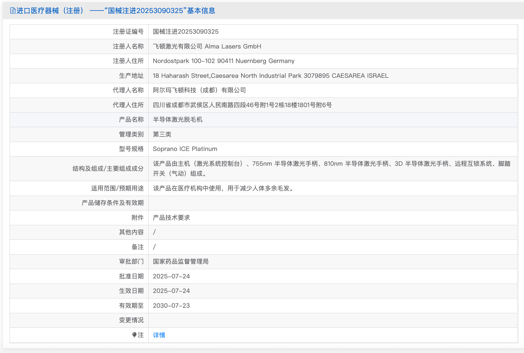 半导体激光脱毛机
