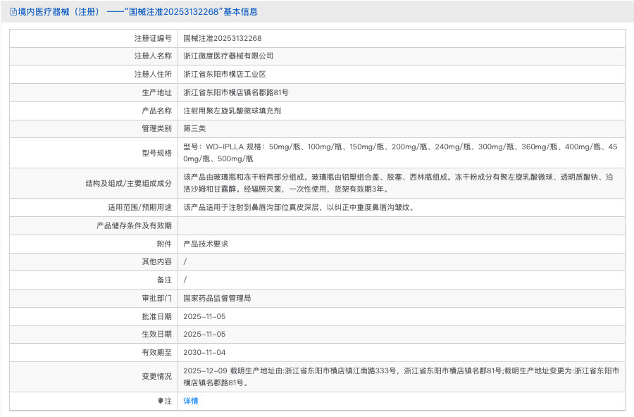 韩士生科·觅新 聚左旋乳酸微球填充剂