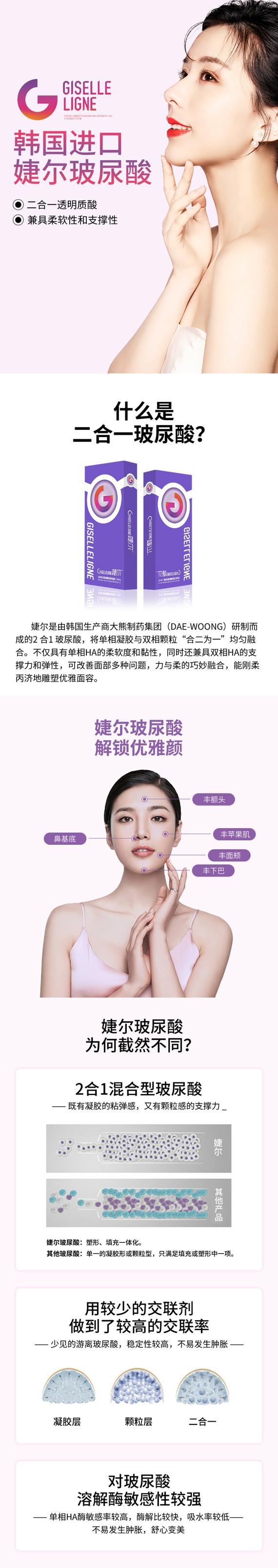 【玻尿酸】婕尔婕尔1ml①大分子玻尿酸②填充塑型③韩国正品保真