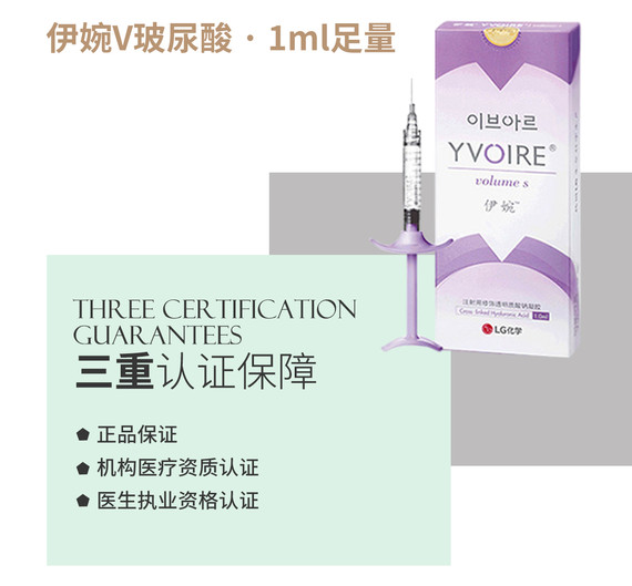 玻尿酸伊婉v1ml3支装伊婉v玻尿酸丰太阳穴主任注射现场拆验