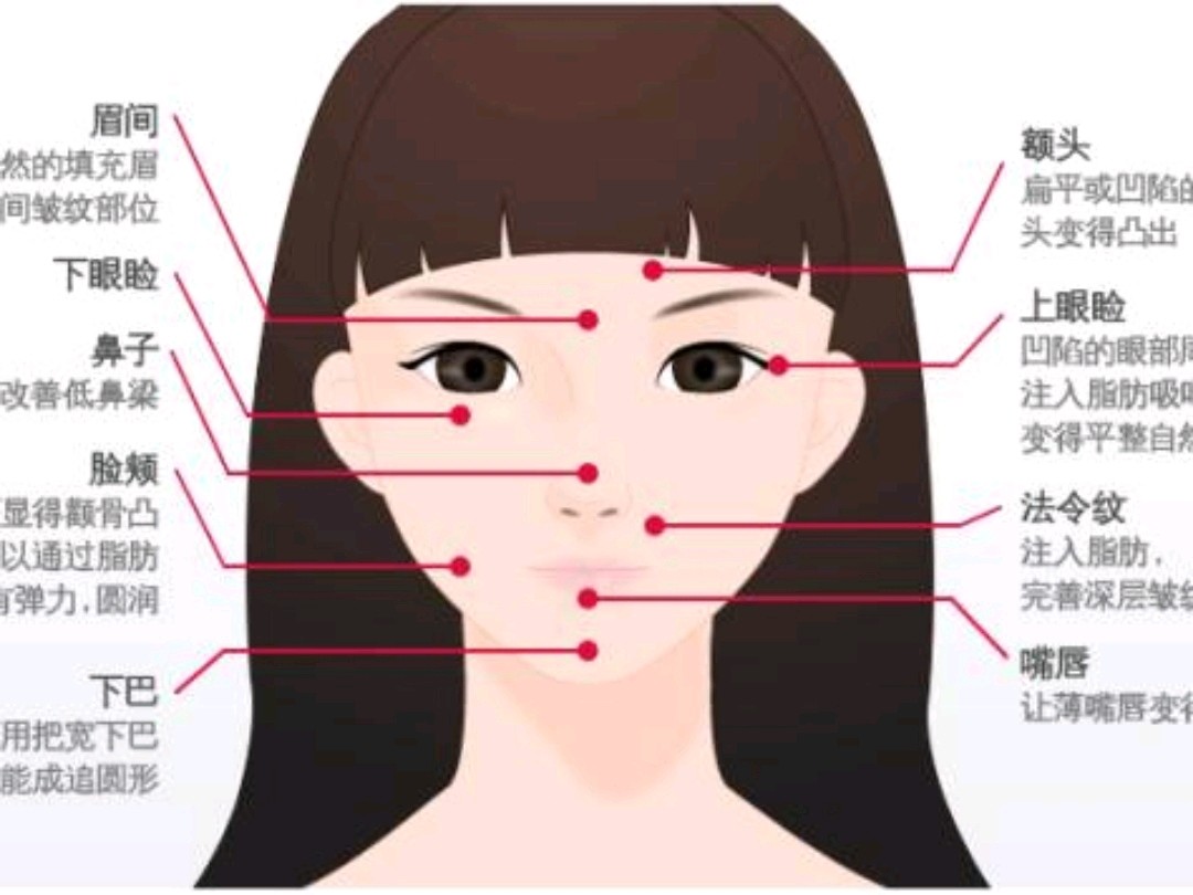 人脸上的窝示意图图片