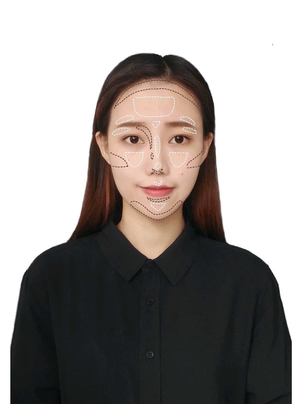 修容教程|适合长脸的自然修容不同的脸型有不同的修容