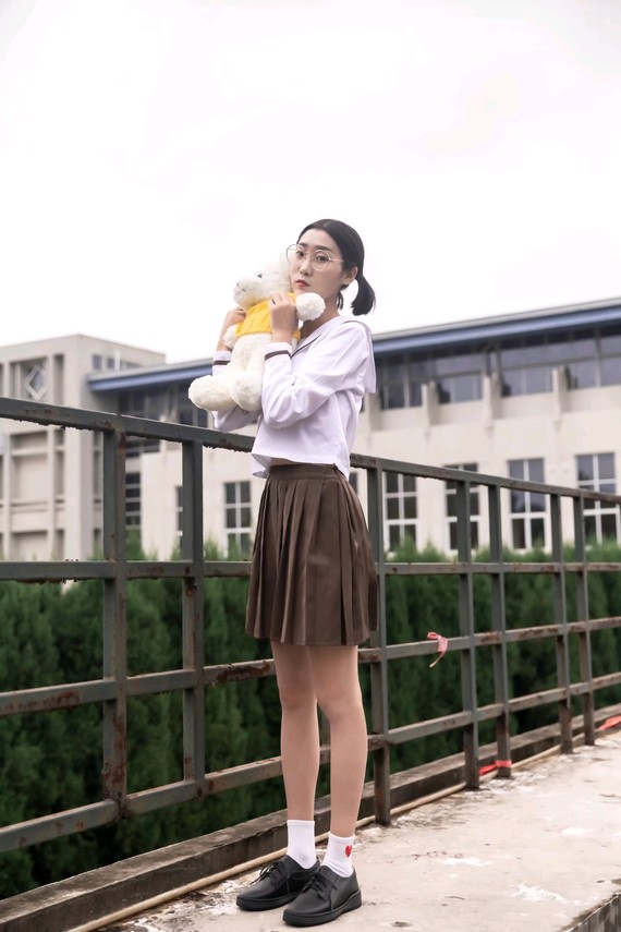 今日份jk制服穿搭女孩