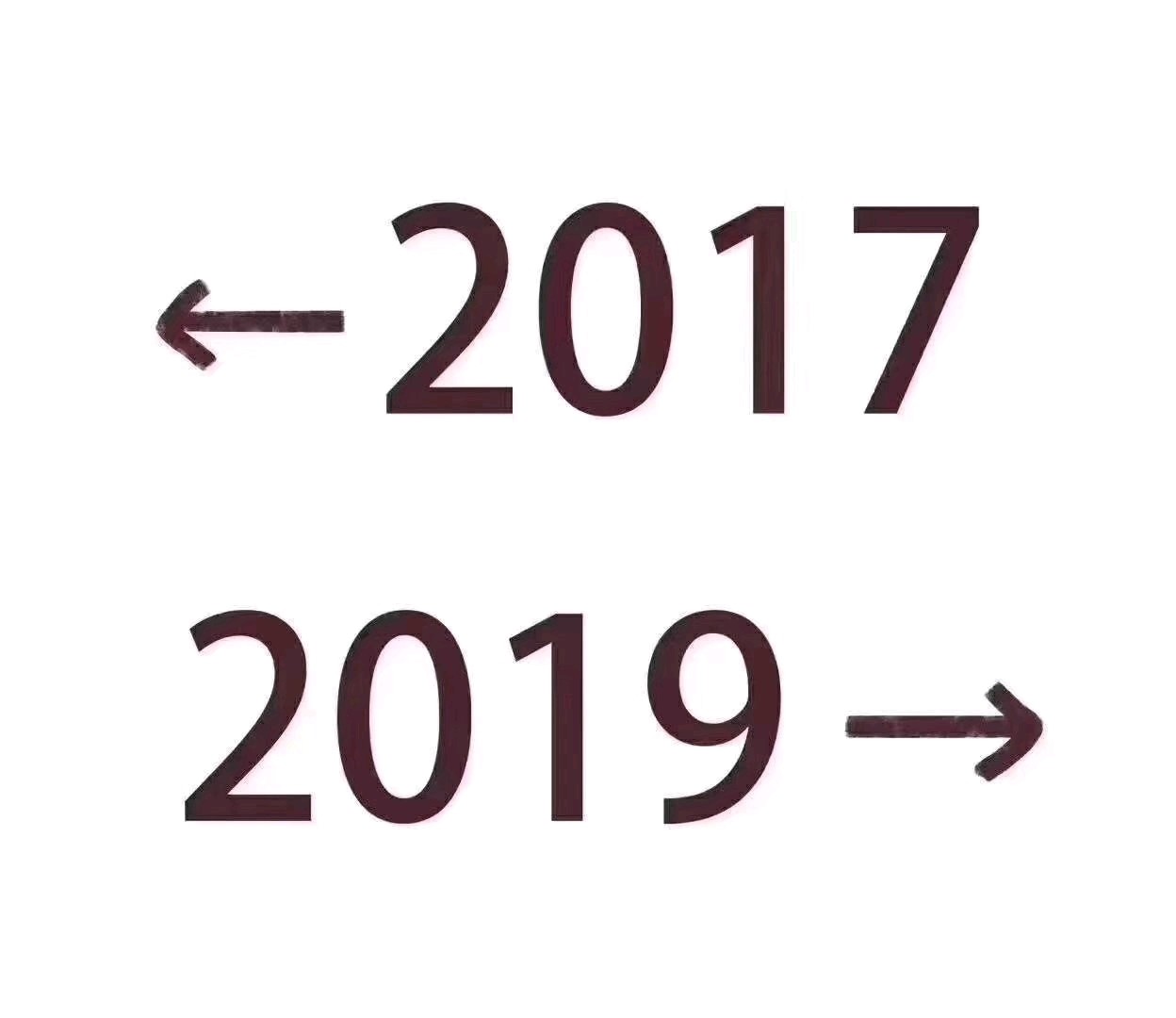 朋友圈都在發的#2017和2019的對比