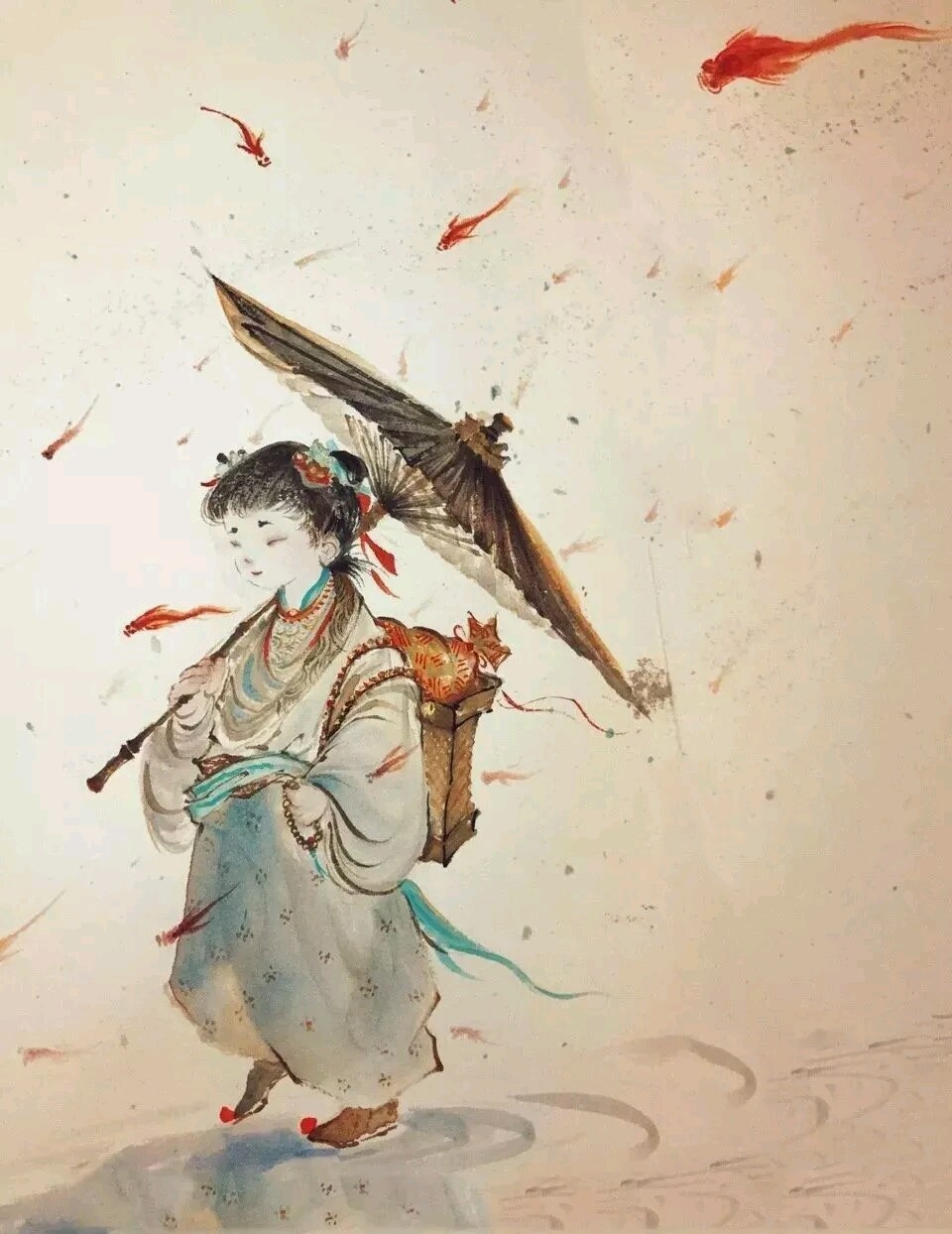 看这个画的留白极有意境