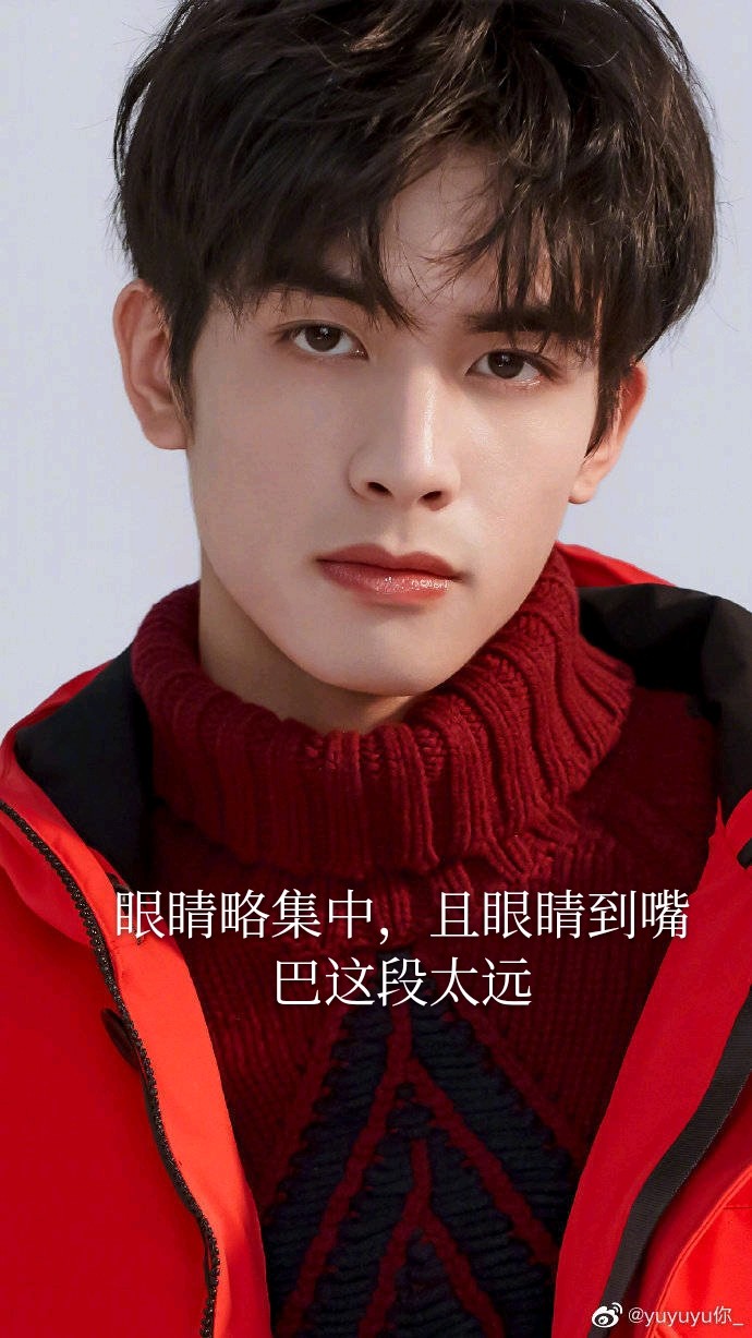 宋威龙的立体轮廓加大五官的浓颜系长相,很符合当下审美.