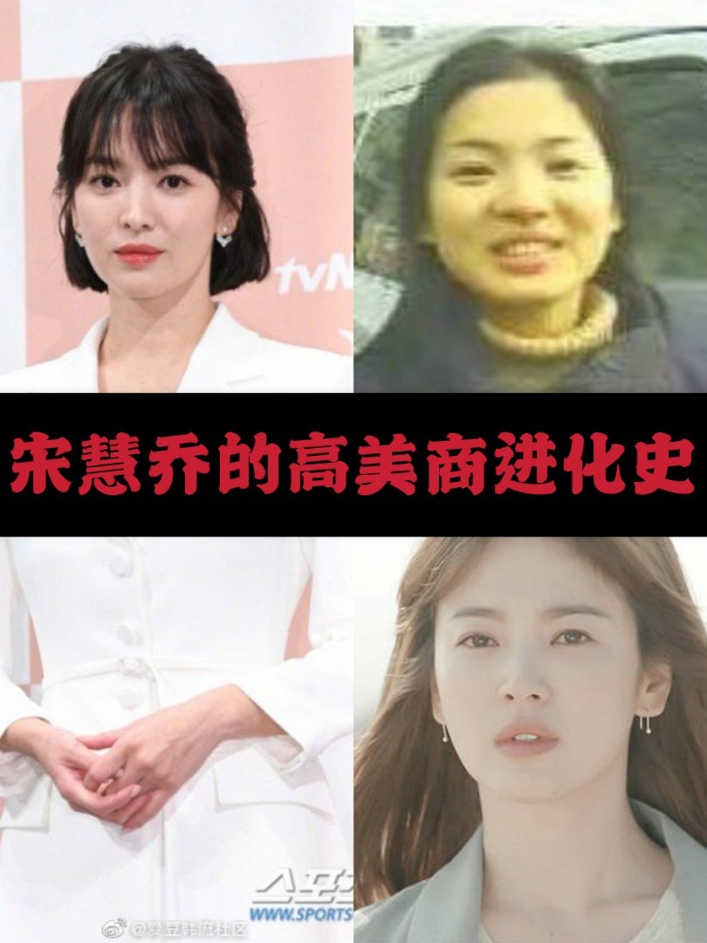 宋慧乔也是南韩整容很成功的女星了