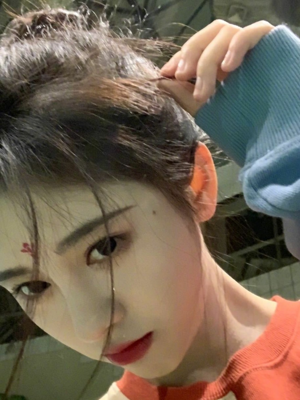 鞠婧祎美丽发际线