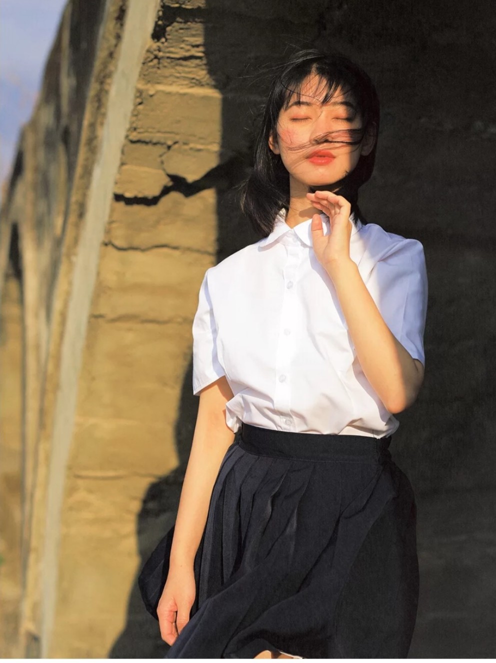 日系写真拍照姿势合集拒绝尴尬74拍出少女感