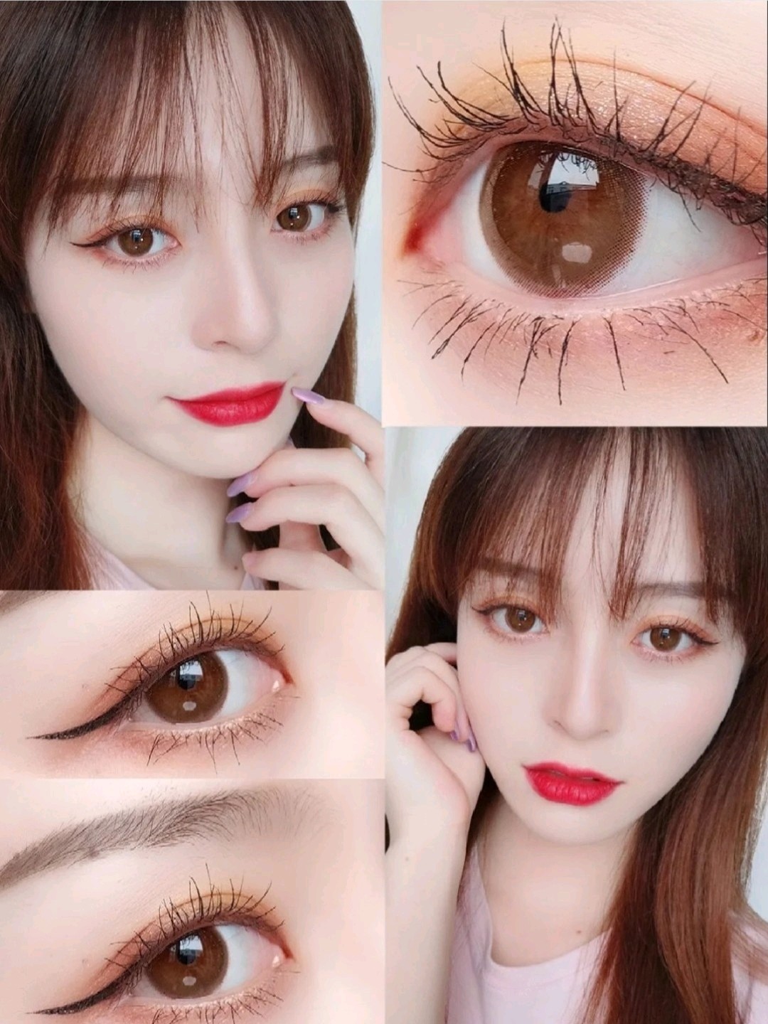 美瞳合集 佩戴美瞳眼妆搭配肿泡眼应该避免浅色或者虚_圈子-新氧美容