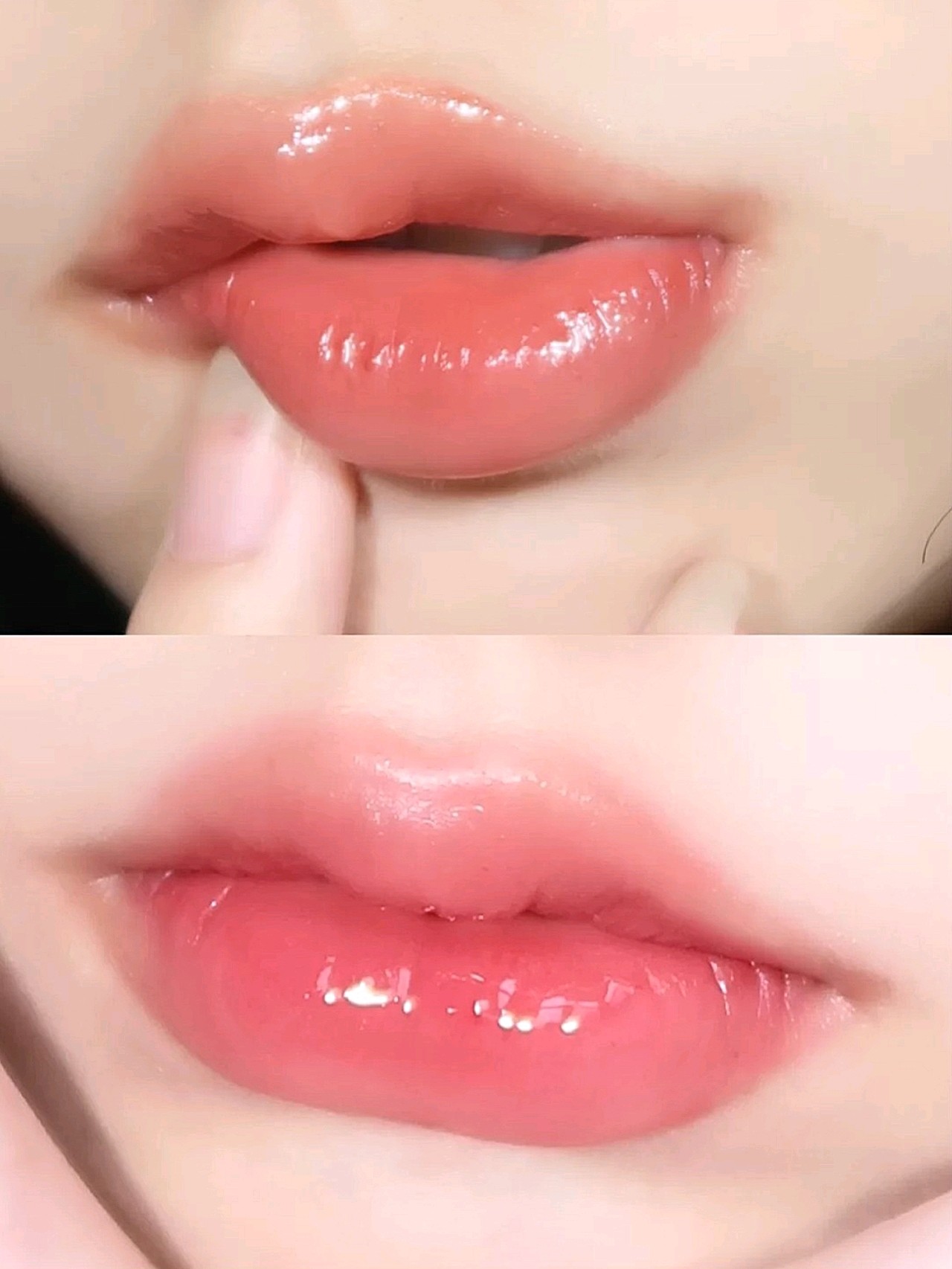 我的嘴唇属于那种不太饱满的 所以特别羡慕那种嘴巴抹猪油都好看的