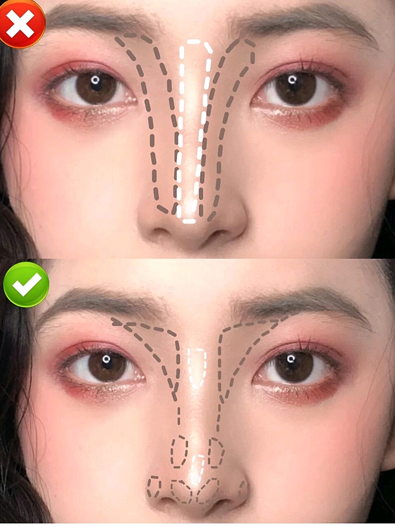 怎样利用高光来让你拥有小翘鼻和大眼睛
