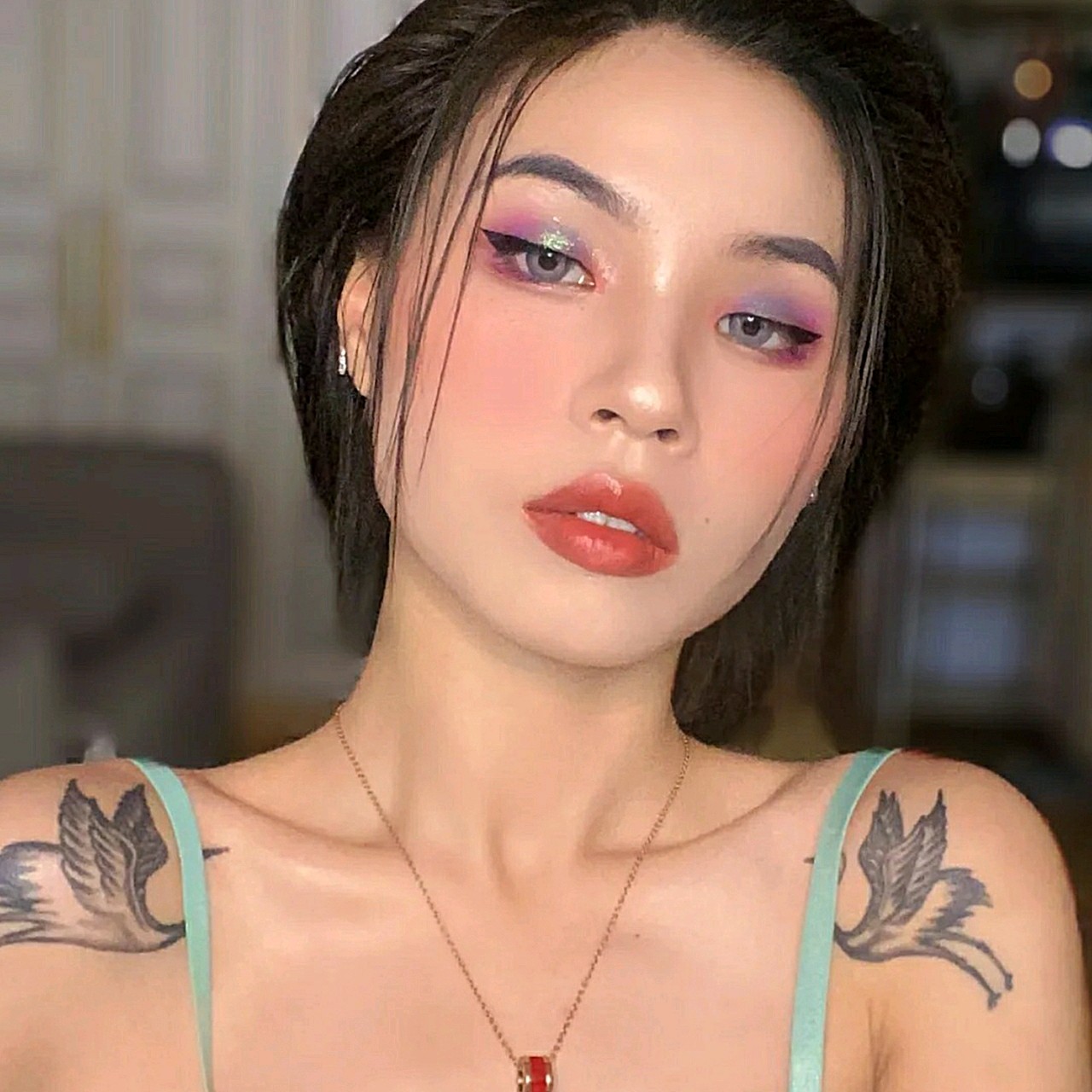 单眼皮●ins风赛博朋克甜酷辣妹妆.谁画谁酷!