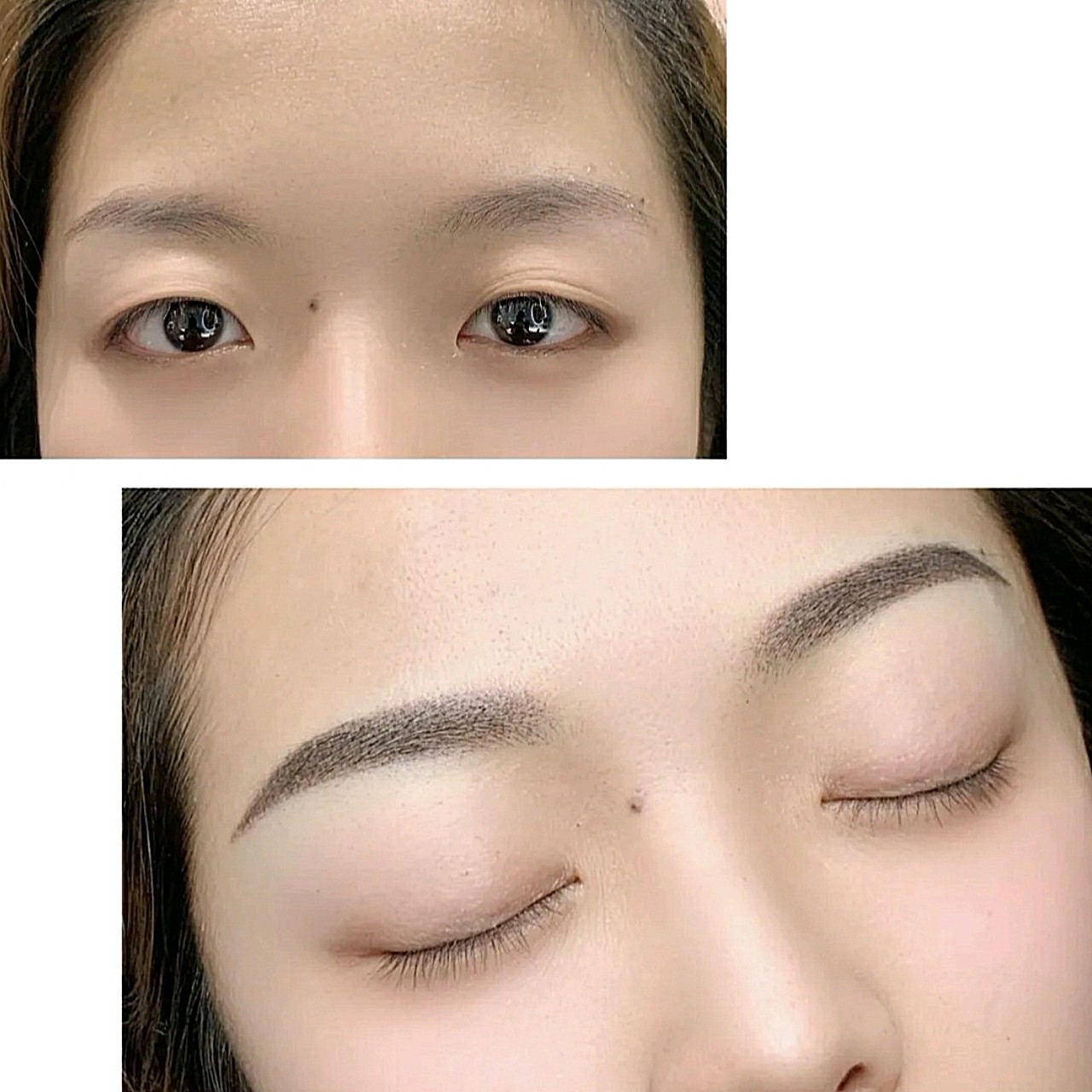 约的褚老师给我纹的眉毛,好不好看直接看我的效果图吧